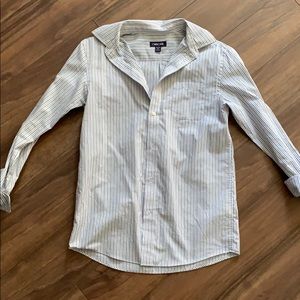 Blue/black strip dress shirt